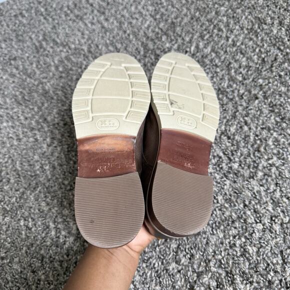 Samuel Hubbard Women's US 6 All Aboard Oxford Taupe Brown Leather Shoe Preppy - Picture 6 of 10